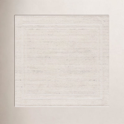 Hand-Loomed Geometric Wool Rug