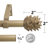 Waco Polyresin Adjustable Single Curtain Rod-1094343788-1094343789