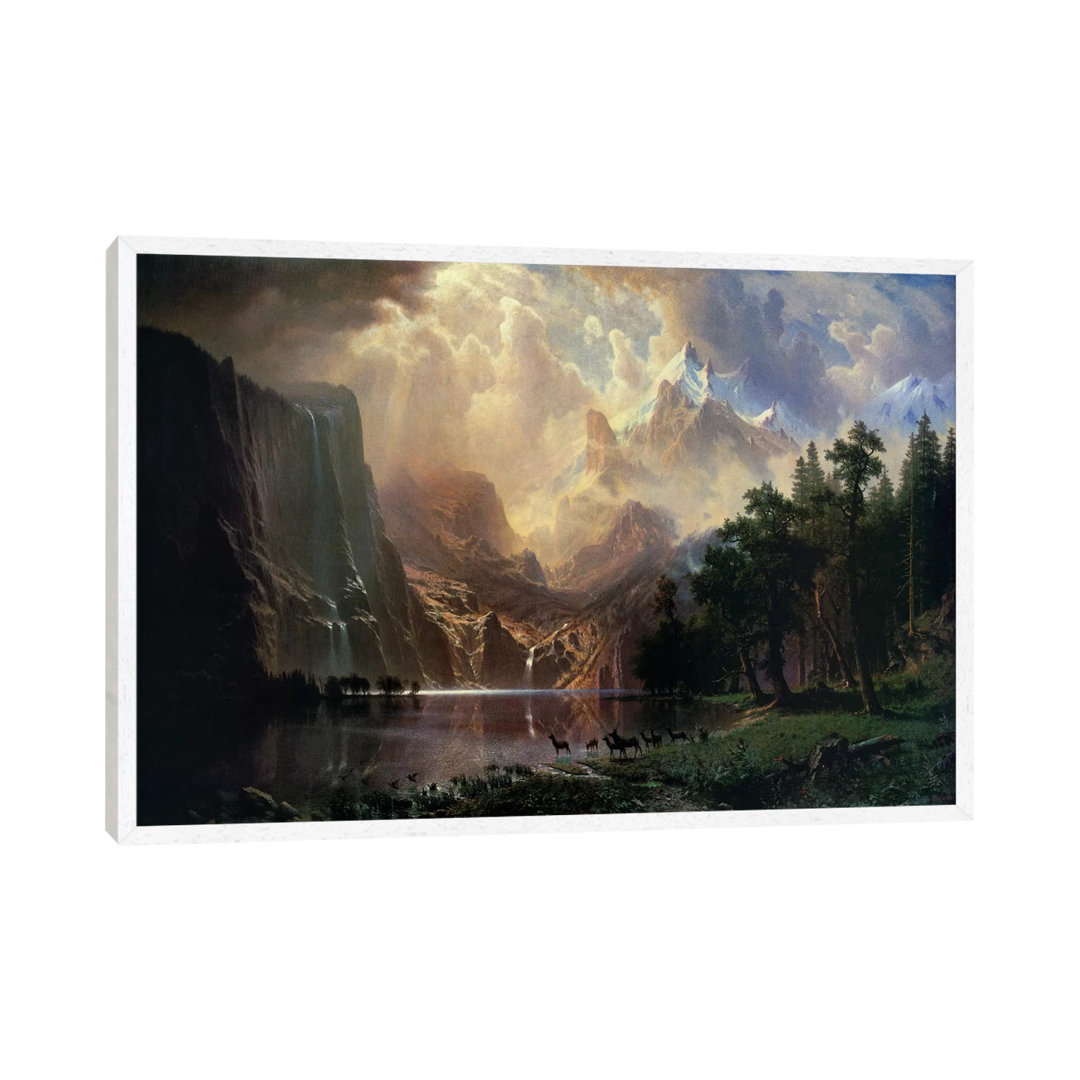 Among Sierra Nevada In California by Albert Bierstadt - Painting on Canvas