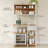 Coffee Bar With Adjustable Storage Shelves-1818899682