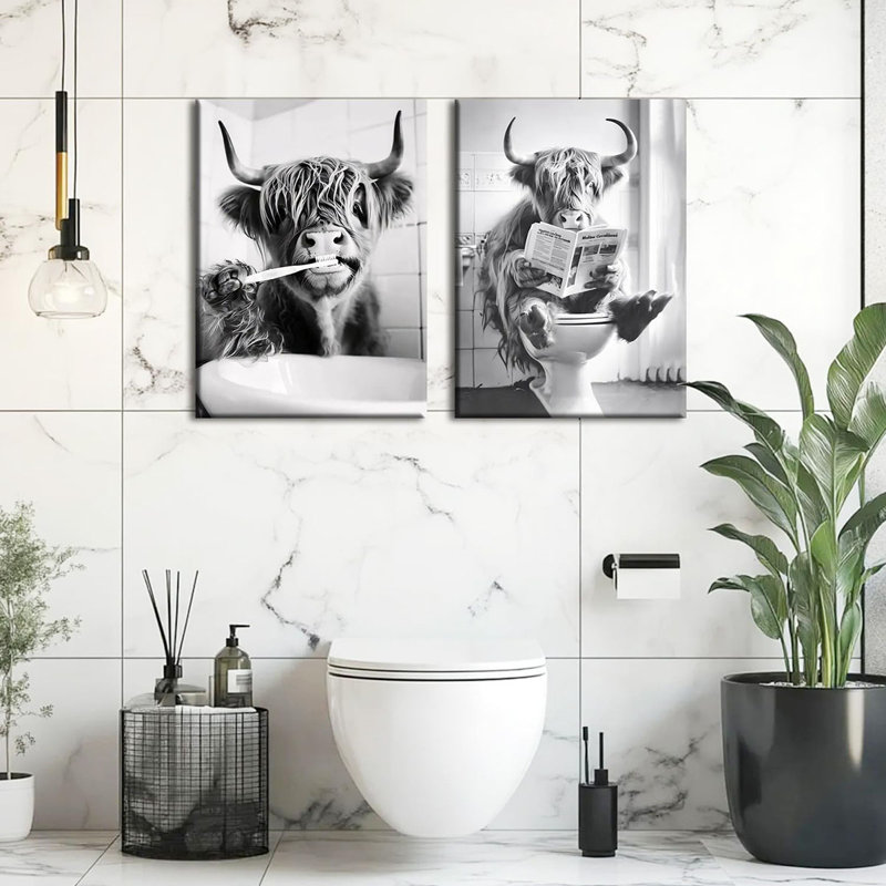 3 Piece Wrapped Canvas Print, 60 cm H x 40 cm W
