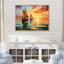 Minimalisme, voilier, rythme, sur toile