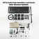 35”L x 12”W Flush-Mount LED Bluetooth Music Rainfall Shower System with Smart Touch Screen Display