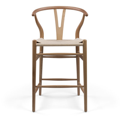 Leonidas Counter Stool with Solid Wood Frame