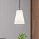 Grove Single Light Linen Blend Dimmable Pendant