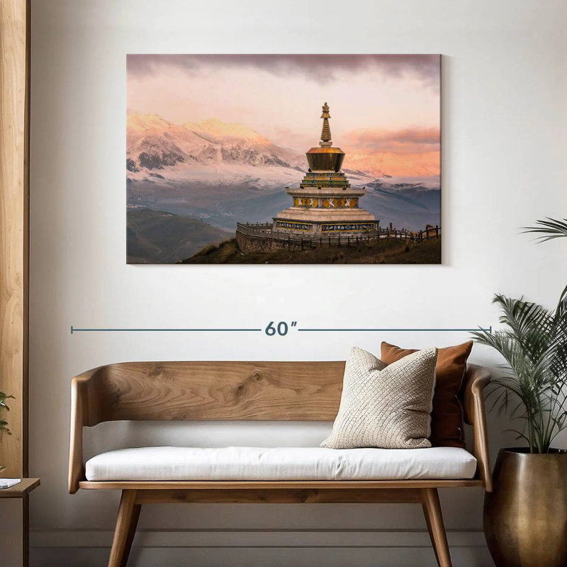 Adella Tibet Buddhist Pagoda, 30" H x 45" W