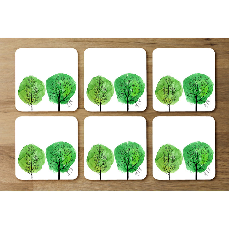 Doval Square 6 Piece Coaster Set