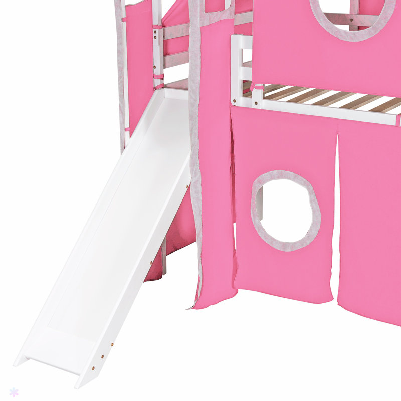 Lit mezzanine avec tente et tour