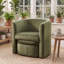 Braedin Upholstered With Footstool Barrel Chair-742112768
