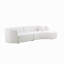 Ensemble de canapé de luxe 2 pièces de style moderne avec dossier courbé et méridienne, canapé modulaire faisant face à la droite, canapé Boucle-499151561