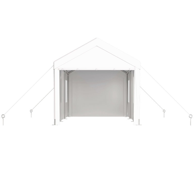 Abri d'auto 12 po x 20 po Carport, Blanc