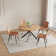 45.3"L Modern Kitchen Dining Table With 32.4"H Dining Chair