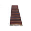 Tapis de couloir unique en laine noué à la main brun de 4 pi 6 po x 15 pi Patricka