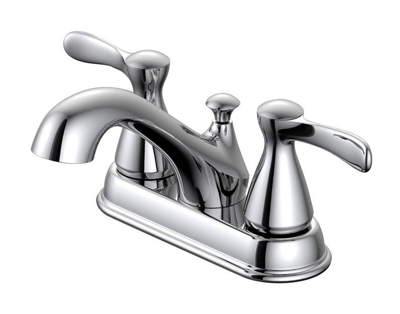Centerset 2-handle Bathroom Faucet, Chrome