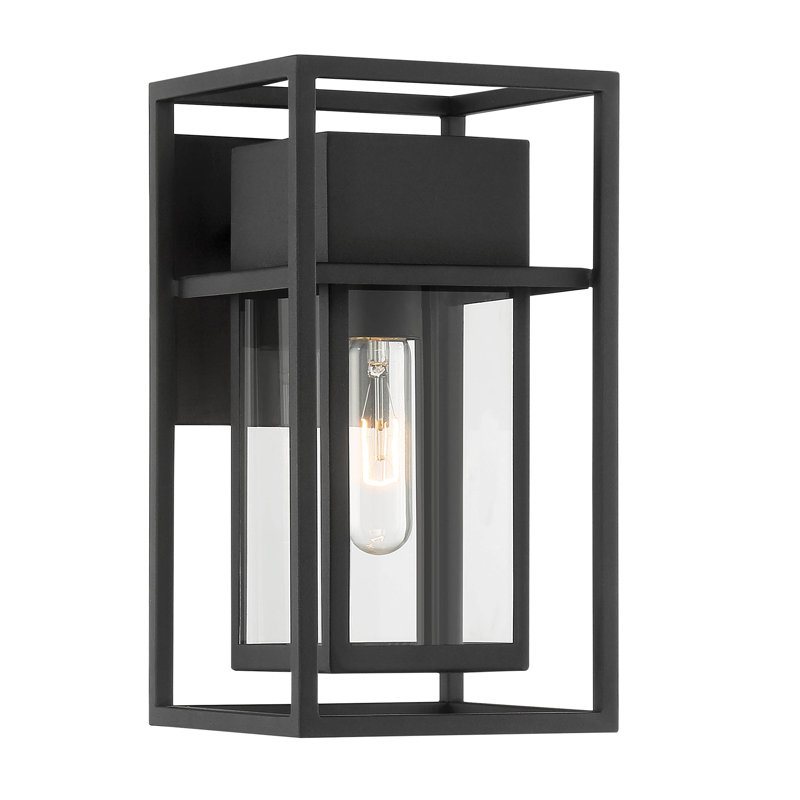Steel Wall Light, 12" H x 6.5" W x 8.25" D