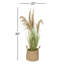 50'' Faux Reed Grass Plant in Wicker/Rattan Basket