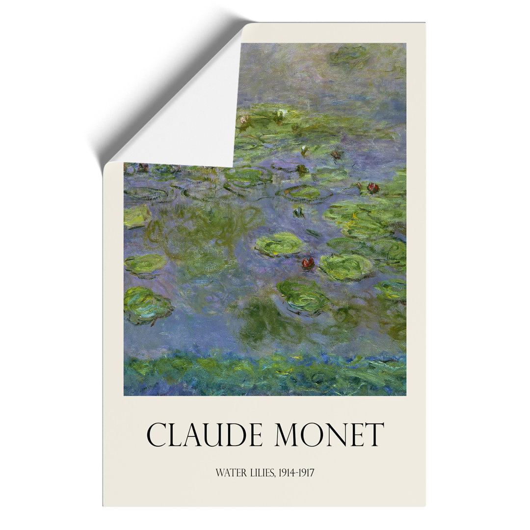Water Lilies Lily Pond Vol.12 by Claude Monet - Unframed Painting