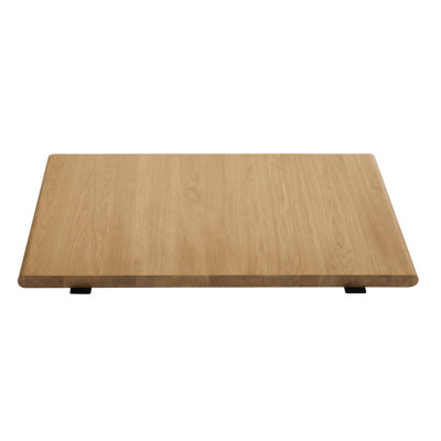 Taushif Extendable Oak Solid Wood Base Dining Table