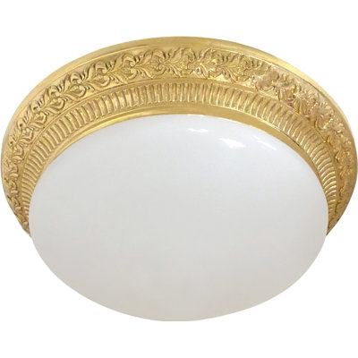 Fosdick Glass LED Semi Flush Mount
