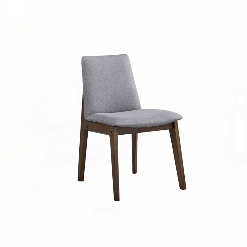 Ensemble de chaises de salle à manger rembourrées en tissu avec dossier, 4 pieds
