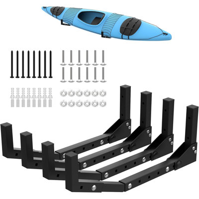 Wall Mount Kayak Storage Rack, Kayak Hooks for Garage Wall Hangers for Kayak