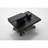 Ceiling Mounted Shower - Efficient Water Spray Matte Black 12" System Mount, Brass & Stainless, Stylish-118767968