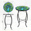 Table d'appoint en verre Peacock Mosaic