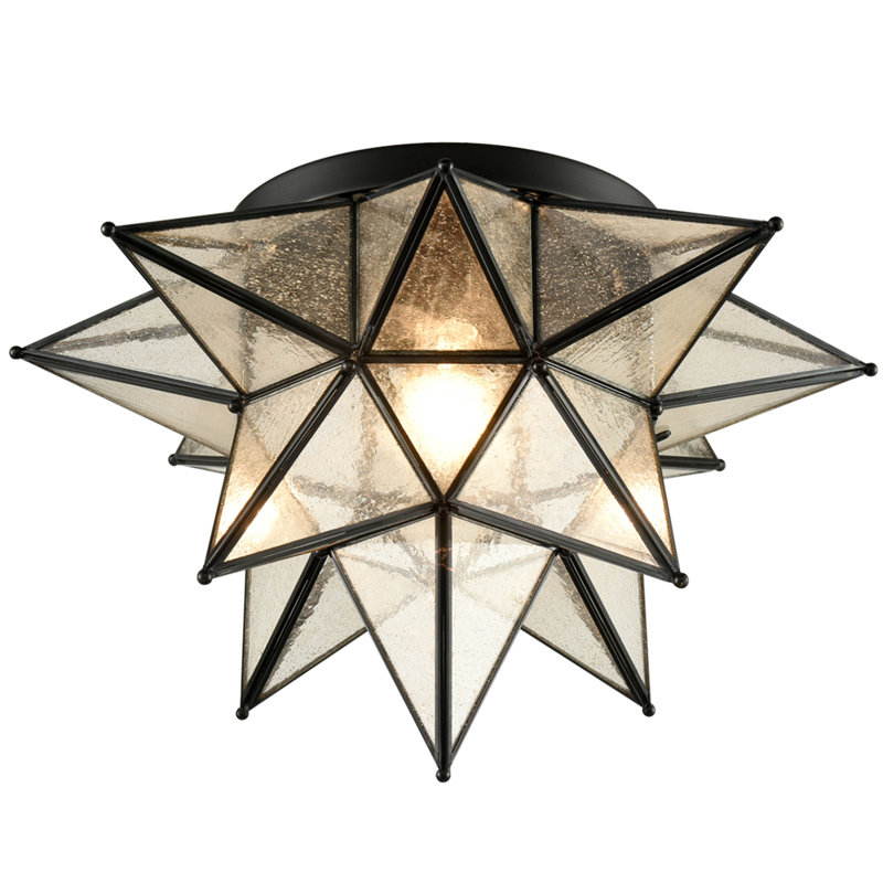 Plafonnier encastré 1 lumière, H 12,4 po x l 18,3 po x P 18,3 po