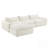 Fully Compressed Sofa with High Density Foam, No Assembly Required, Legless Design, Integrated Backrest and Seat Cushion, Free Combination, Particle Chenille-2060011243