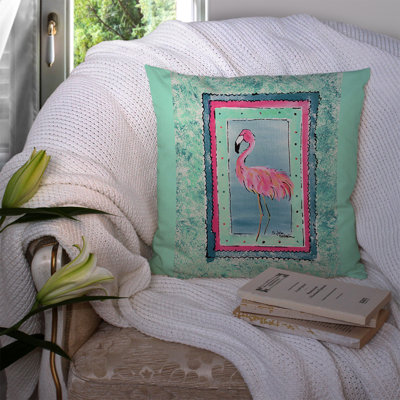 Housse et insert de coussin carré d'extérieur Flamingo