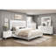 Commode de 6 tiroirs de rangement Glam White
