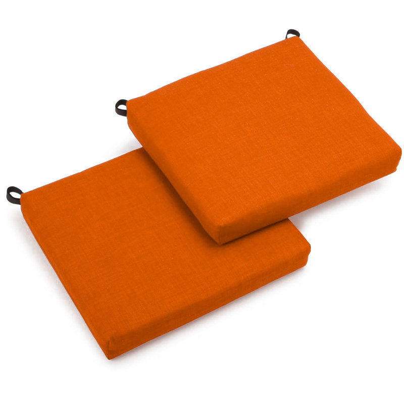 Outdoor 3'' Seat Cushion, Orange