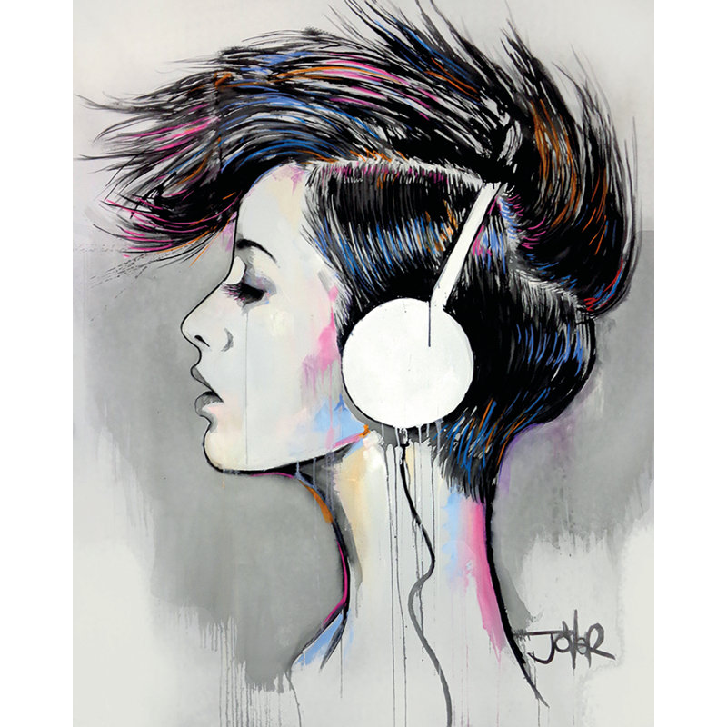 Inner Beat by Loui Jover - Print, 50cm H x 40cm W x 0.1cm D, Paper