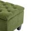 Banc repose-pieds avec rangement, surface bouclée, pieds en bois d'hévéa, capacité de 300 lb-946389440