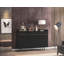 Buffet de style Mid-Century 54 po avec 4 tablettes noires Bradley-595740954