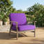 Chaises longues d'extérieur en bois de teck massif avec coussins Montelongo-79186929-79186443