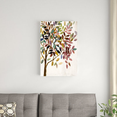 Arbre feuillu coloré - peinture