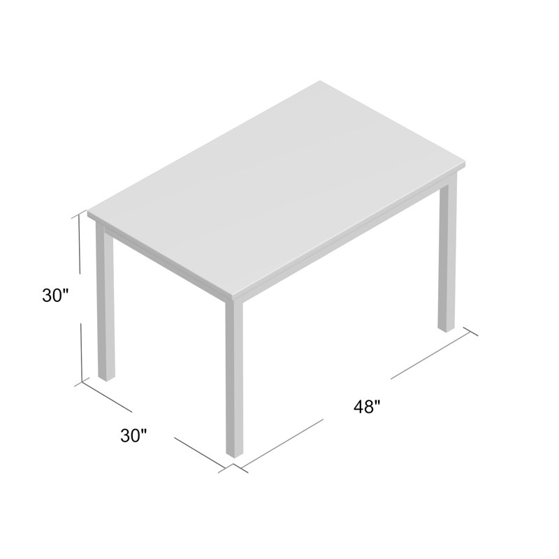 Crifasi Faux Marble Top Metal Base Dining Table