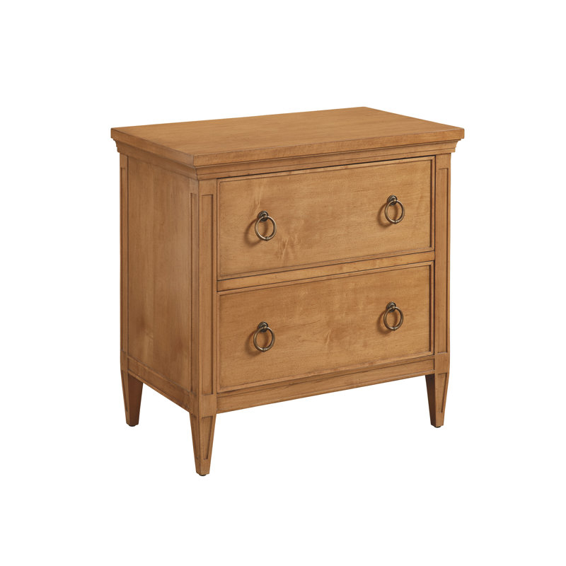 Laguna 2 - Drawer Solid Wood Nightstand, Brown