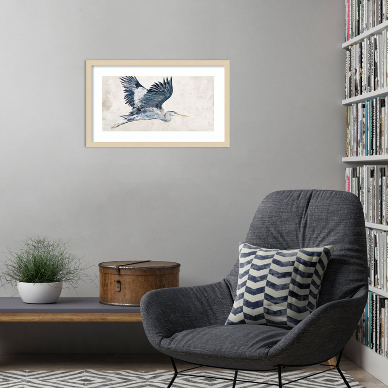«In Flight» par Jacob q, reproduction d'art encadrée en bois, H 15 po x l 25 po