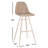 Nazzaro Upholstered Counter Stool with Metal Frame-1627868230-1627868224