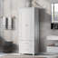Grande armoire de rangement avec deux tiroirs pour la salle de bain-208557759