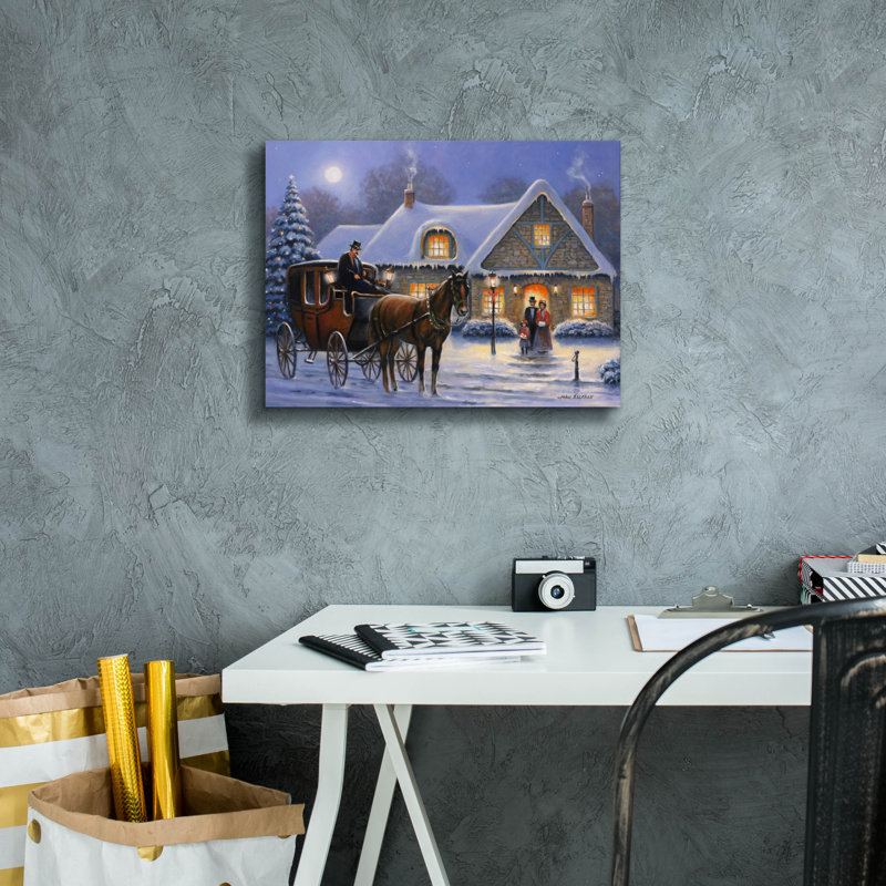 «Christmas Eve» par John Zaccheo, H 12 po x l 16 po x P 0,75 po