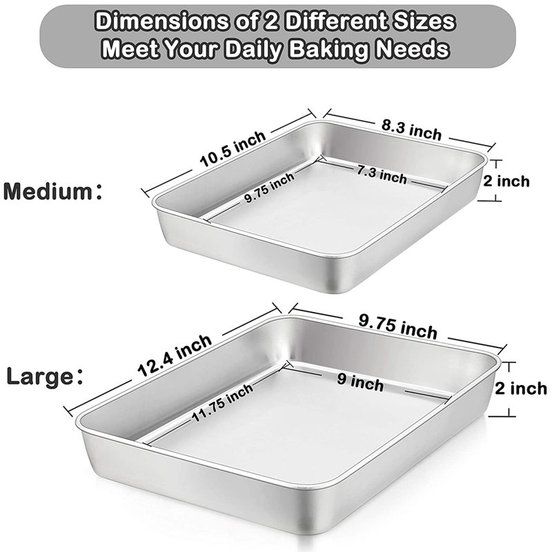 Kepptory 2 Piece Bakeware Set