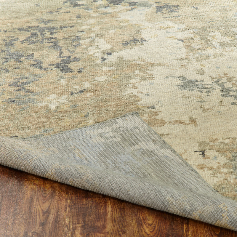 Gaastra Wool Abstract Area Rug in Beige, Rectangle 3' x 5'
