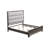 Brown, Burlap, Queen Bed, Led - Illuminated, Horizontal Tufting Headboard, Modern Bedroom Furniture, No Box Spring Style, Design, Lights, Spring,
