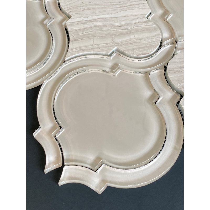 Arabesque Mosaic Tile, Taupe