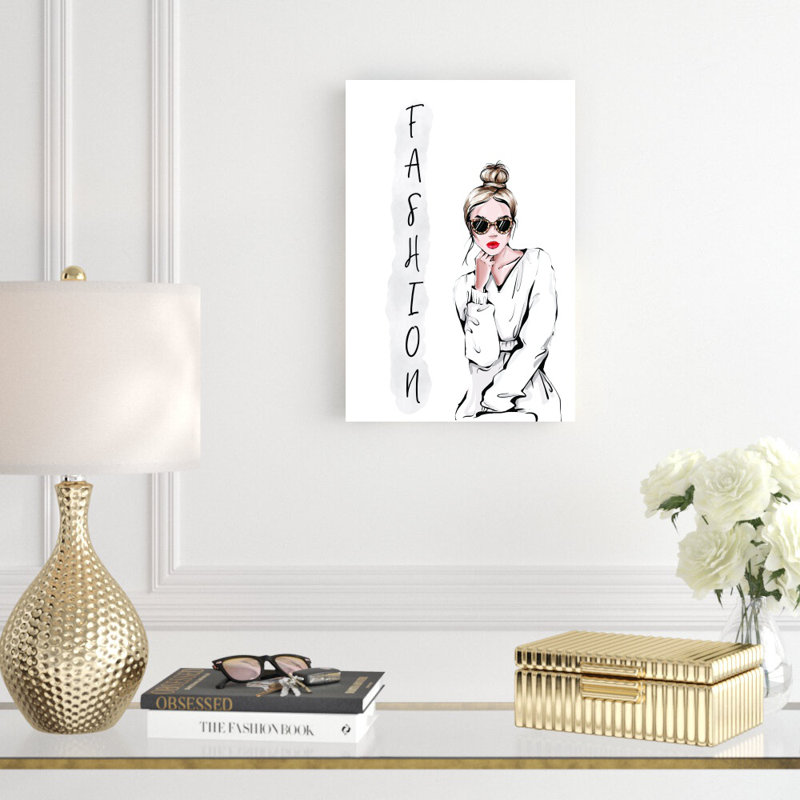 «Fashion Woman», impression sur toile tendue, H 18 po x l 12 po