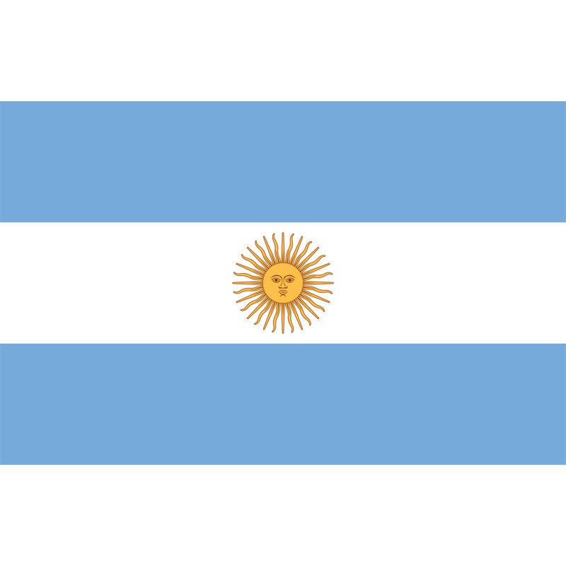 Argentine, H 15 po x l 24 po