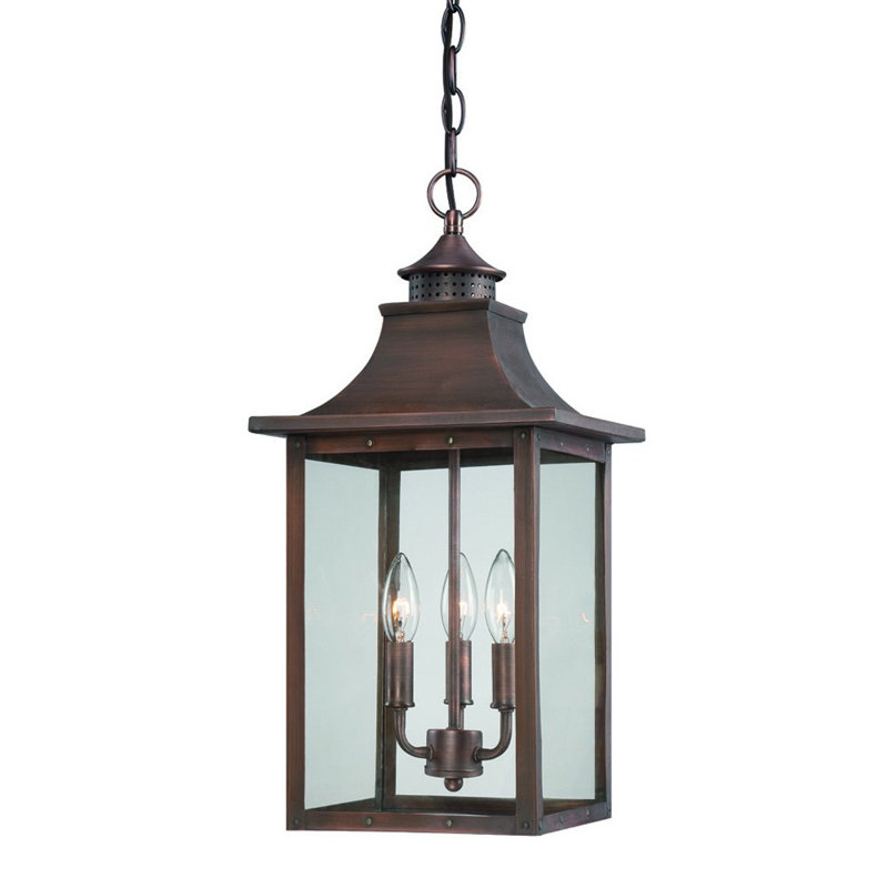 Luminaire suspendu tambour lentille, Brun foncé